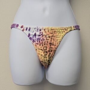 Cia.Maritima Animal Print Tanga bikini bottom M